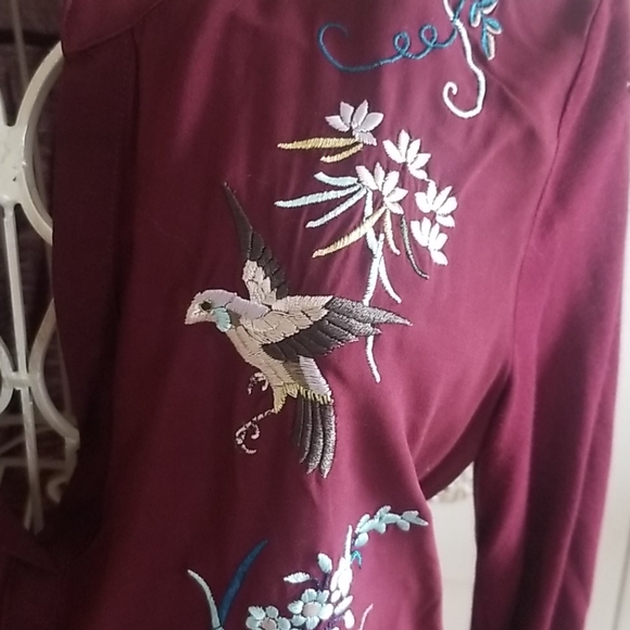 Anthropologie Rayon Embroidered Top XS - Picture 2 of 7